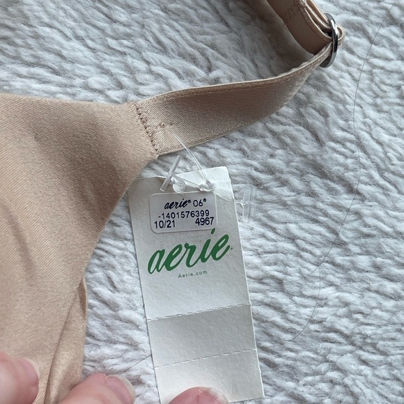 Aerie Nwt real sunshine wireless nude tan bra - Picture 5 of 8